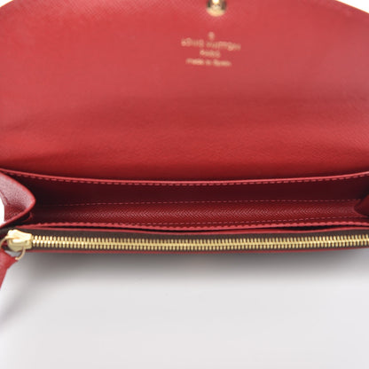 Louis Vuitton Damier Ebene Caissa Wallet Cherry 5 of 8