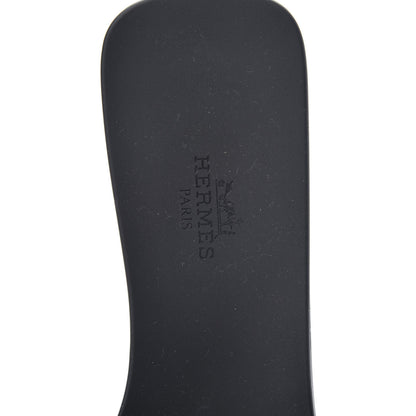 Hermes Rubber Aloha Sandals 39 Black 7 of 8