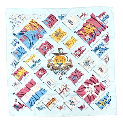 Hermes Silk Pavois Flags Carre Scarf 90 1 of 4