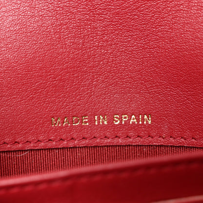 Chanel Lambskin Quilted Boy Flap Wallet Red 7 of 10