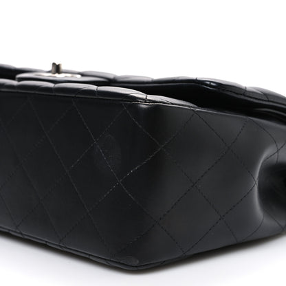 Chanel Lambskin Quilted Jumbo Double Flap Black 10 of 11