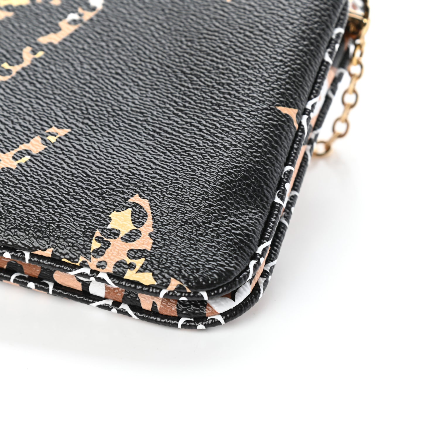 Monogram Giant Jungle Pochette Double Zip Black