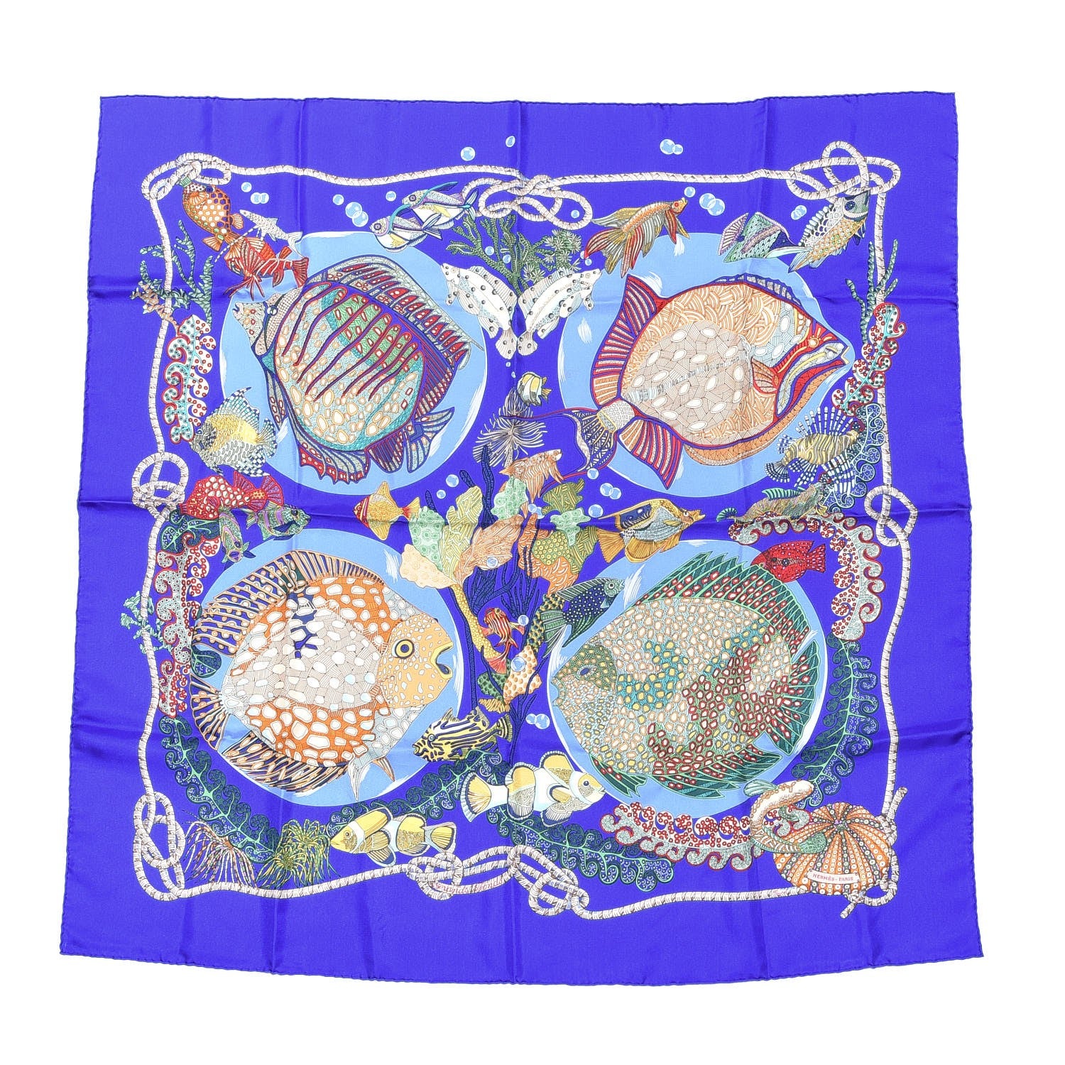 Hermes Silk Grands Fonds Scarf 90 1 of 5