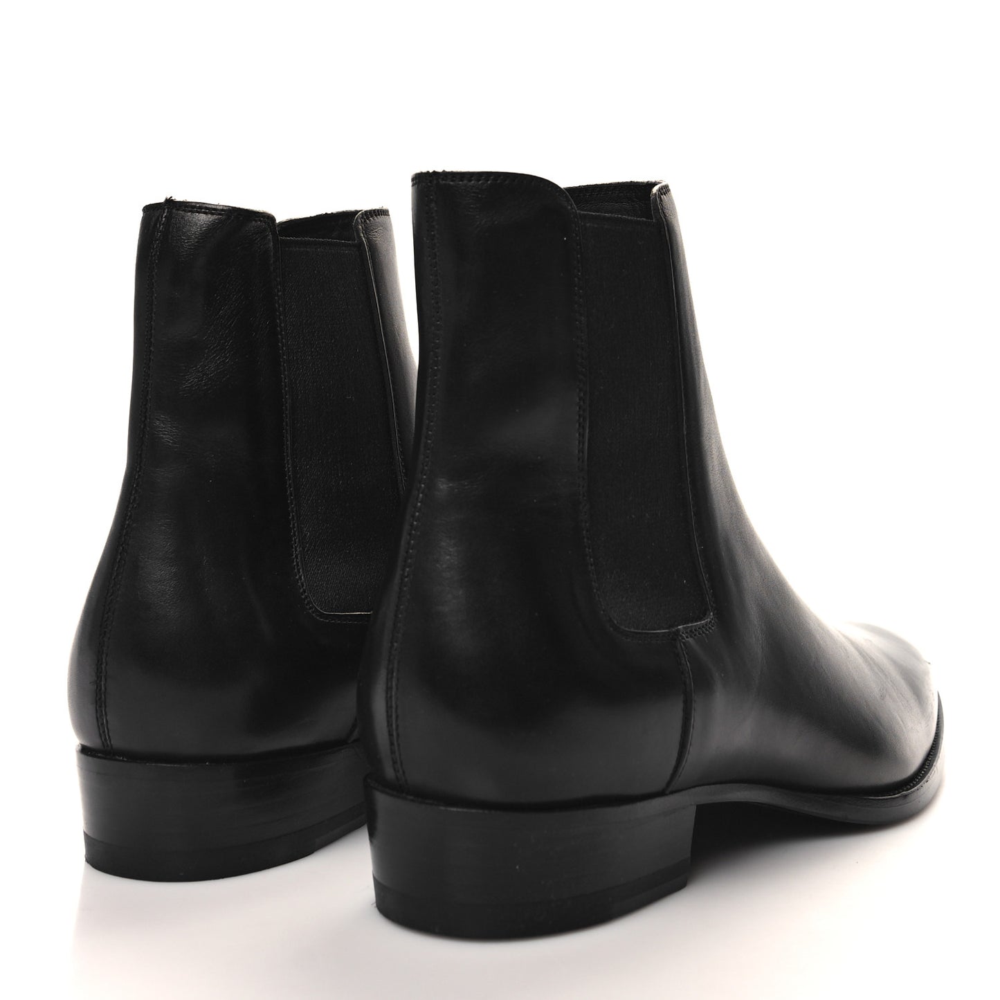 Calfskin Mens Wyatt Chelsea Boots 41 Black