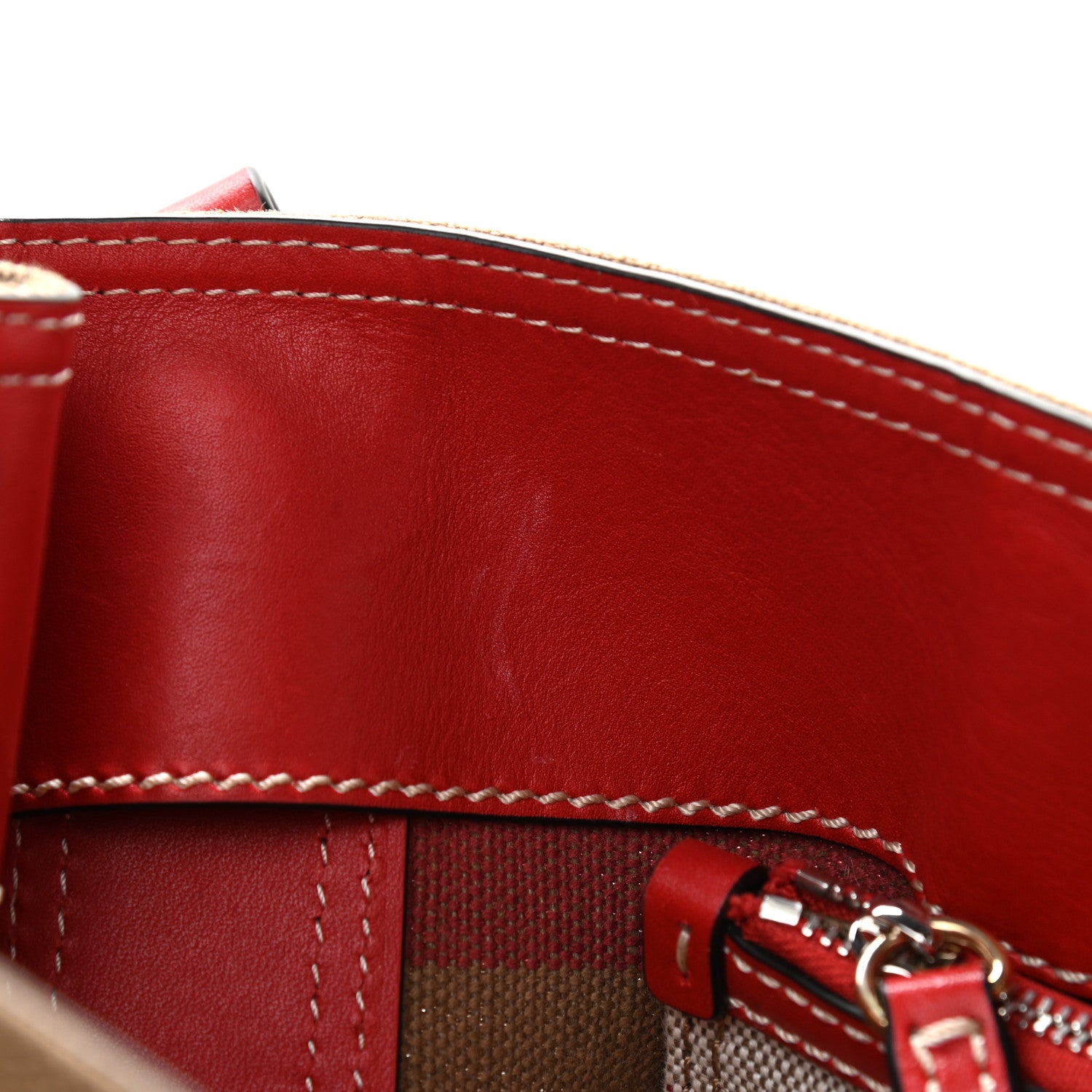 Burberry Canvas Mega Check Medium Maidstone Cadmium Red 10 of 13