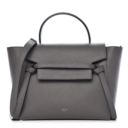 Celine Grained Calfskin Micro Belt Bag Grey 1 of 10