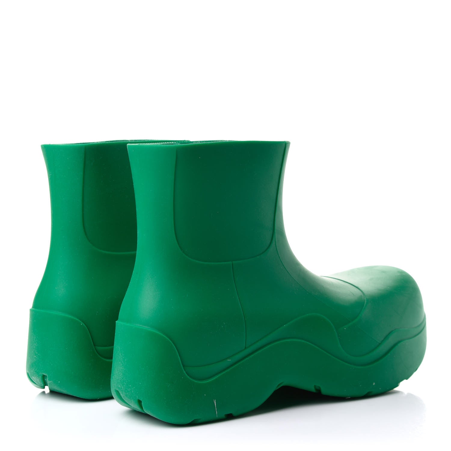 Bottega Veneta Rubber Puddle Ankle Boots 37 Grass 4 of 8