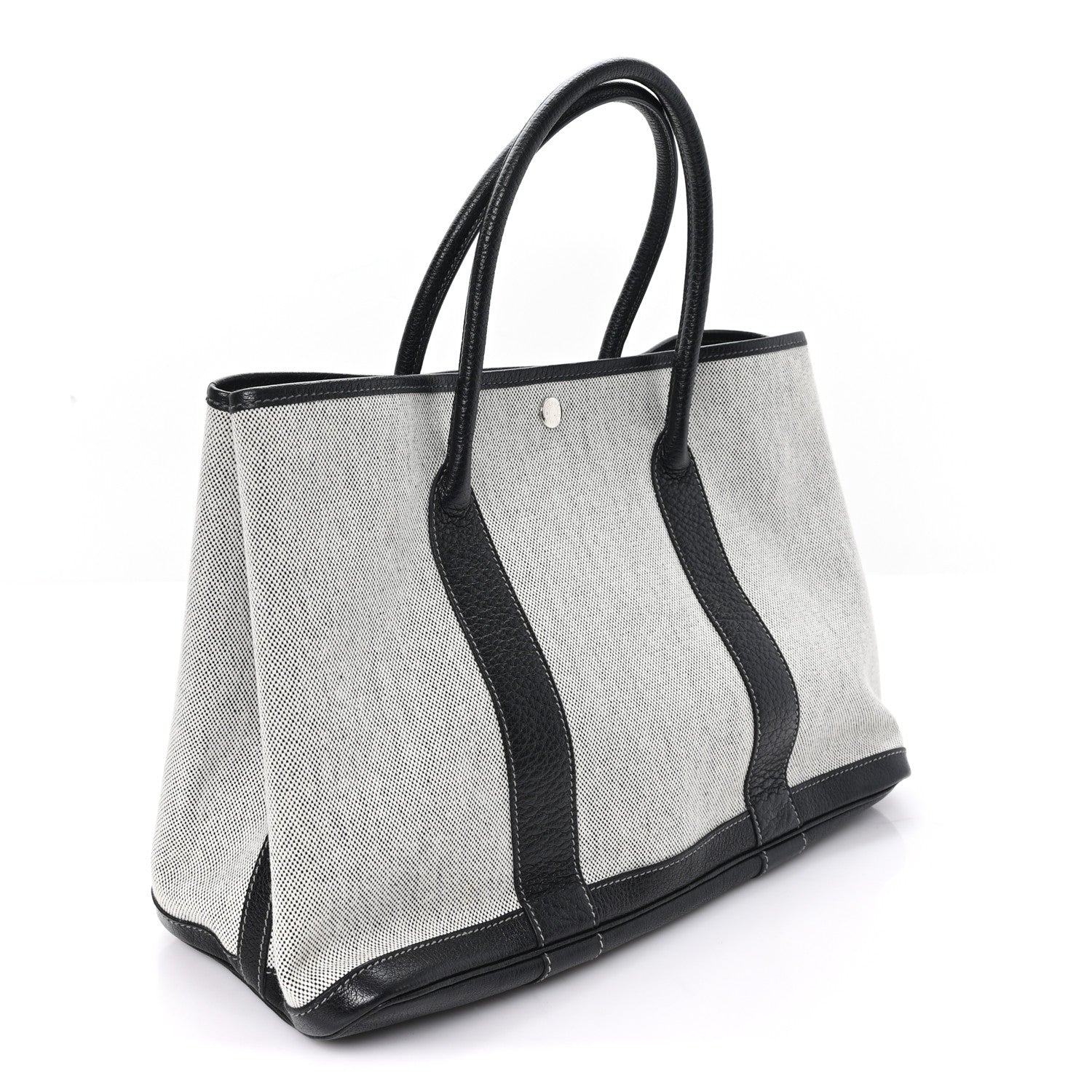 Hermes Toile Buffle Skipper Garden Party 36 MM Tote Black 2 of 8