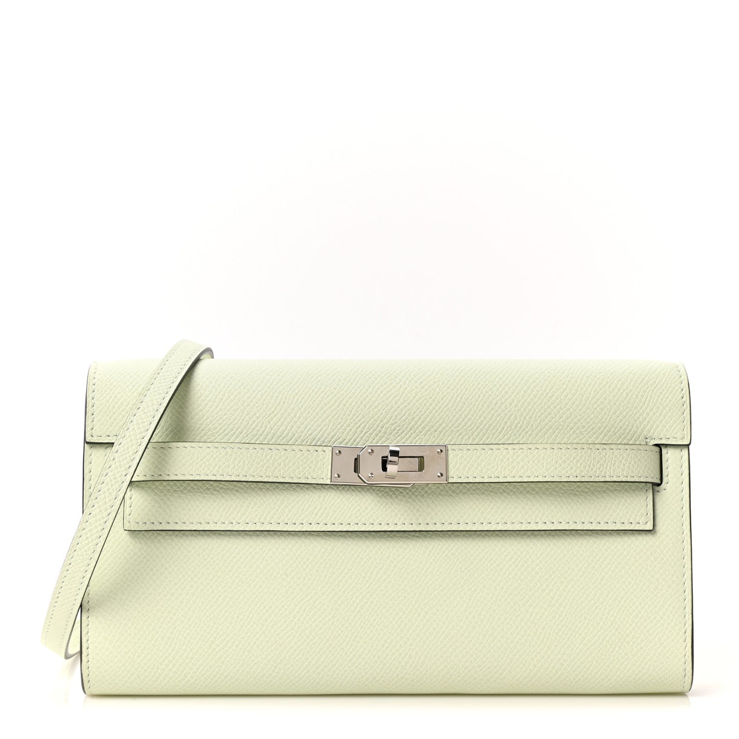 Epsom Kelly Wallet To Go Vert Fizz