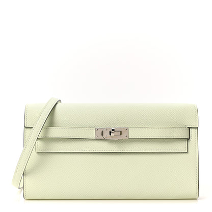 Hermes Epsom Kelly Wallet To Go Vert Fizz 1 of 11