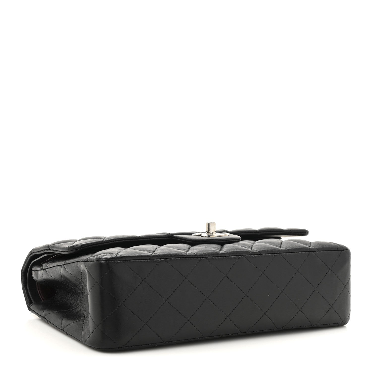 Chanel Lambskin Quilted Medium Double Flap Black 4 of 18