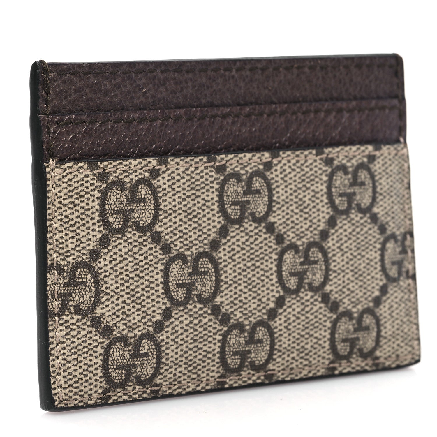 Gucci GG Supreme Monogram Ophidia Card Holder Brown 3 of 7