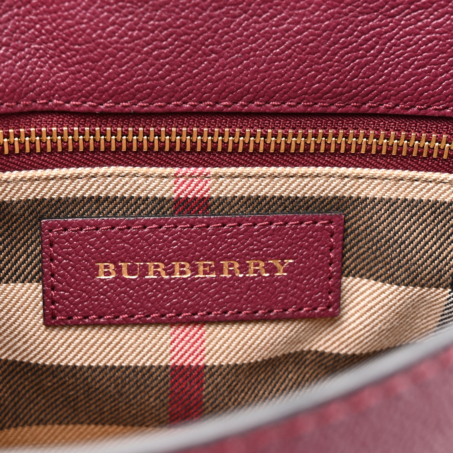 Burberry Soft Grain Calfskin Small Medley Crossbody Dark Plum