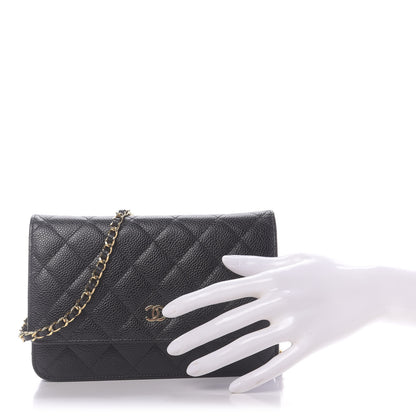 Chanel Caviar Quilted Wallet On Chain WOC Black 3 of 10