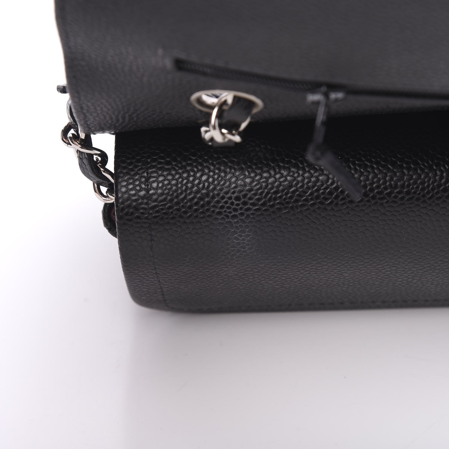 Chanel Caviar Quilted Medium Double Flap Black 12 of 13