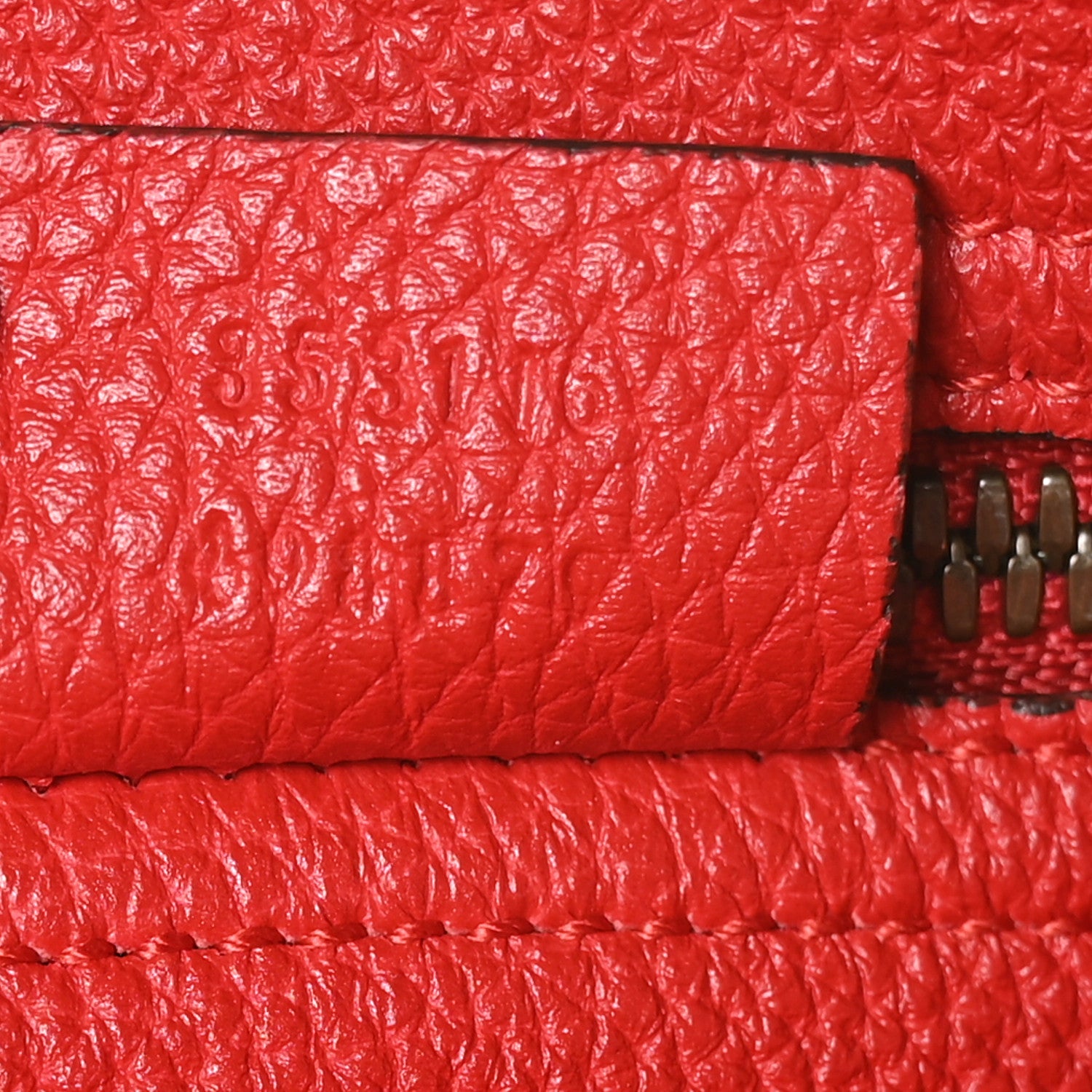 Gucci Textured Calfskin Large Bright Bit Tote Red 8 of 11