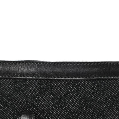 Gucci Denim Monogram Chain Bucket Tote Black 11 of 11