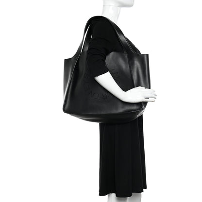 Stella McCartney Eco Alter Nappa East West Perforated Tote Black 2 of 14
