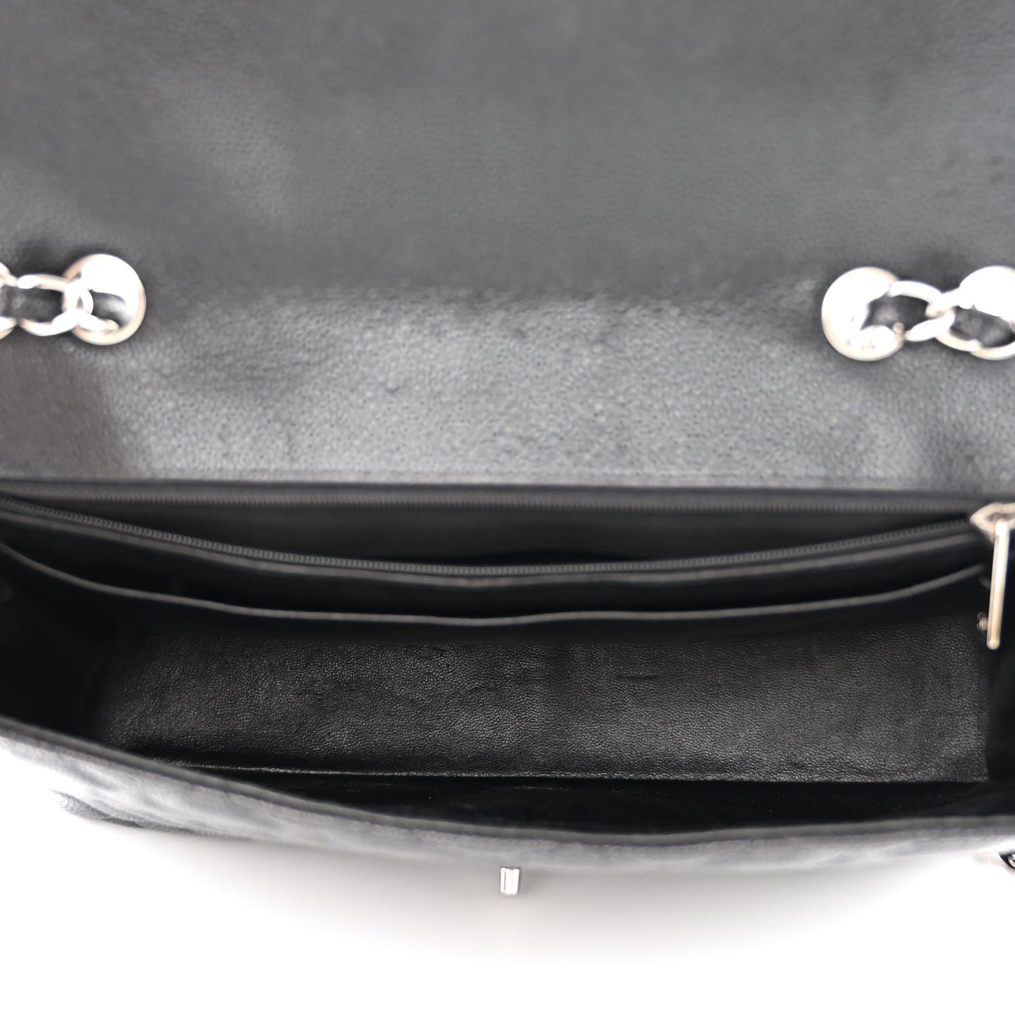 Caviar Quilted Jumbo Single Flap Black