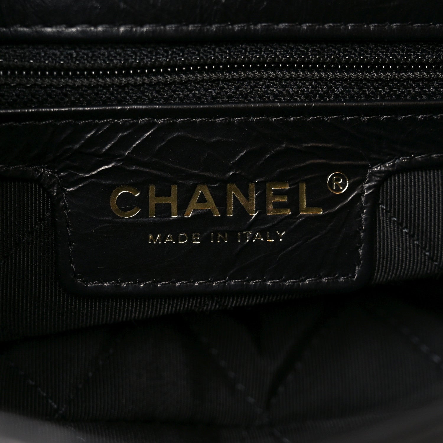 Chanel Crumbled Calfskin Embossed Flap Black 6 of 11