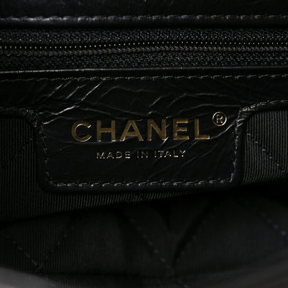 Chanel Crumbled Calfskin Embossed Flap Black 6 of 11