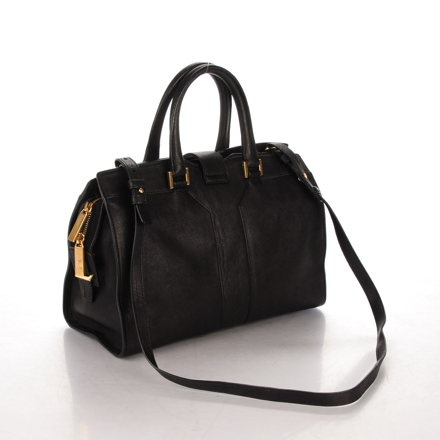 Saint Laurent Sheepskin Small Cabas ChYc Black 3 of 7