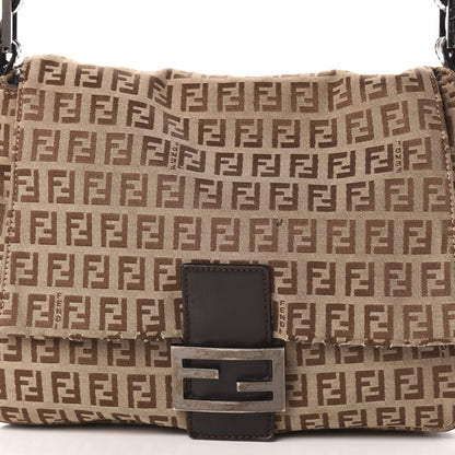 Fendi Zucchino Cuoio Mama Baguette Mogano Panna Testa di Moro 14 of 14