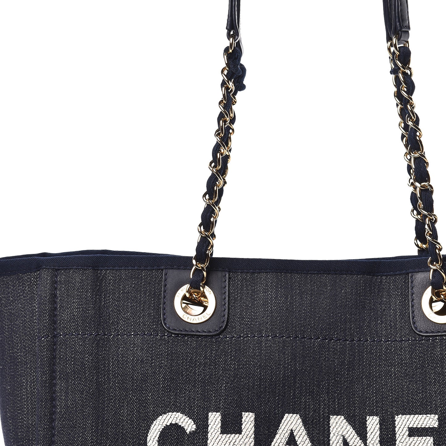 Denim Small Deauville Tote Dark Blue
