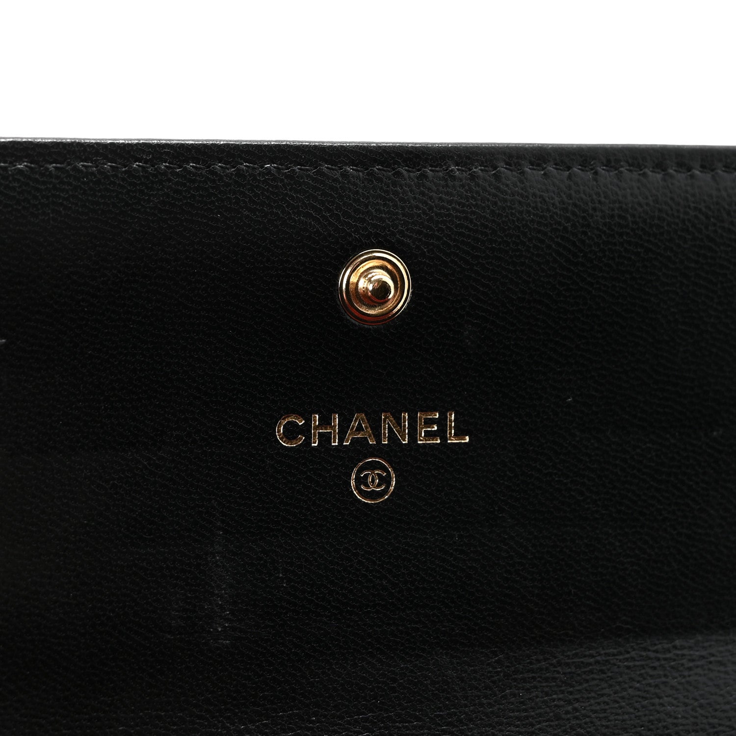 Chanel Lambskin Quilted Chanel 19 Flap Wallet Black 6 of 9