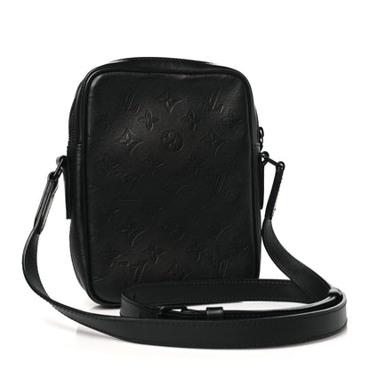 Louis Vuitton Calfskin Monogram Shadow Danube PM Black 3 of 9