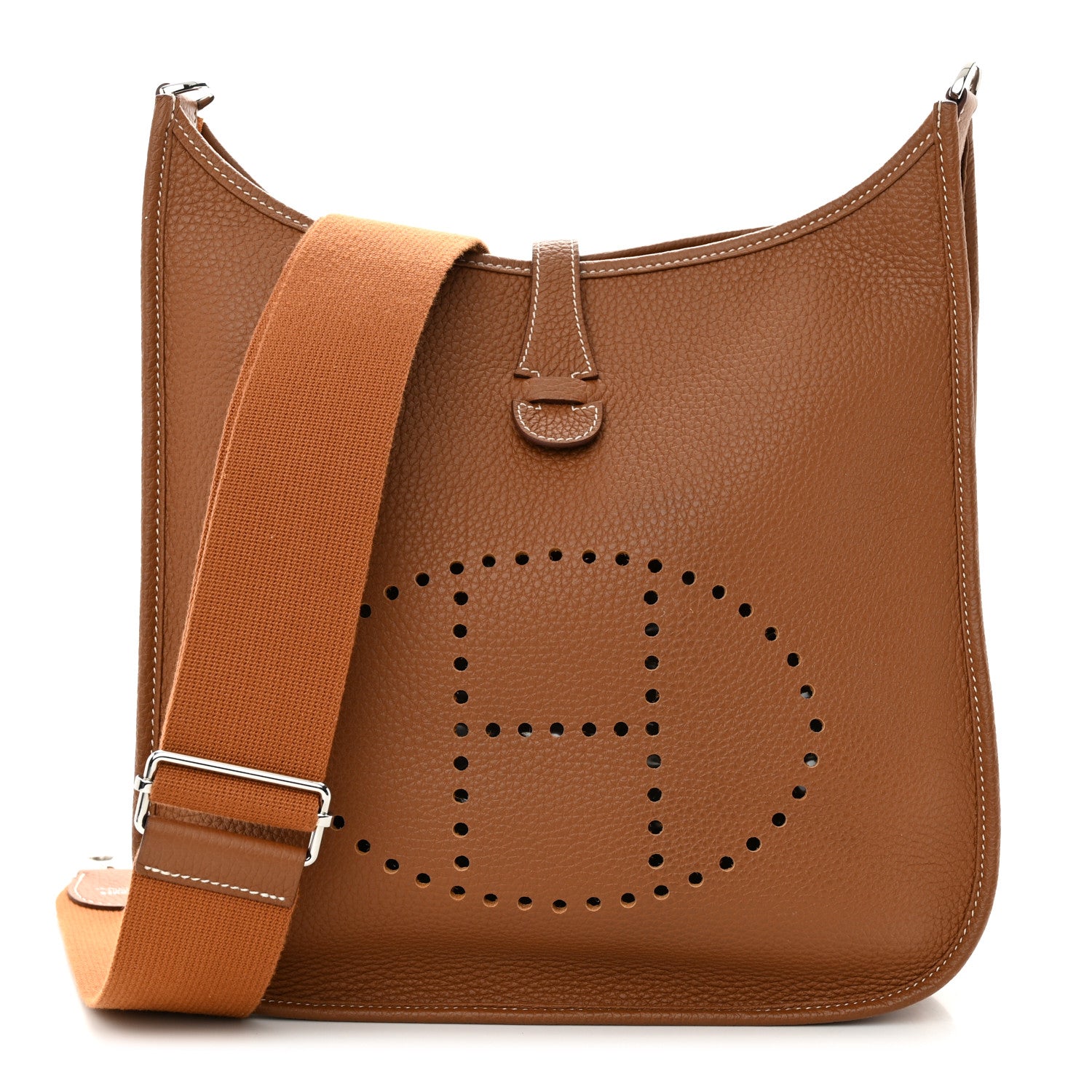 Hermes Taurillon Clemence Evelyne III PM Gold 1 of 10