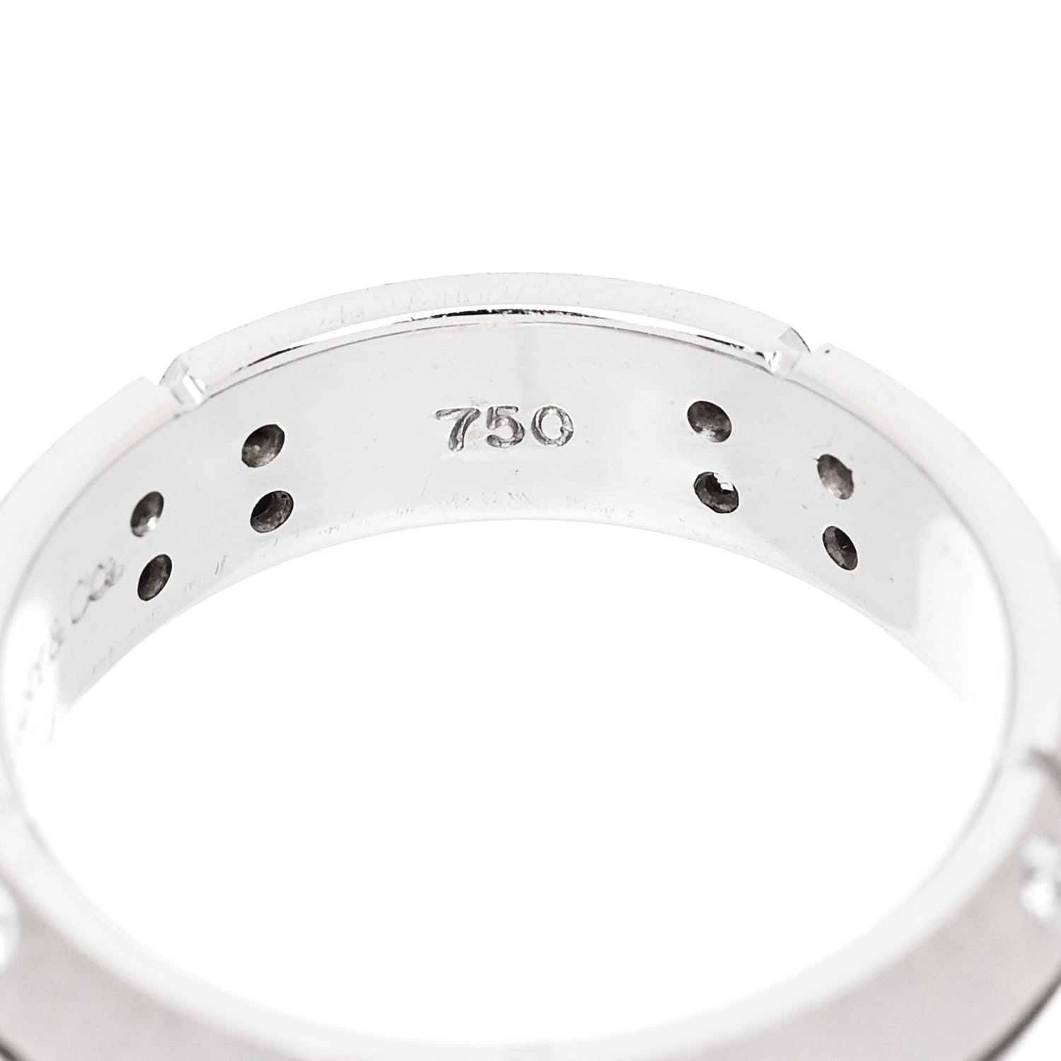 Tiffany 18K White Gold Diamond Streamerica Ring 49 5 6 of 6