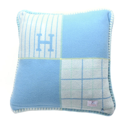 Hermes Wool Cashmere Avalon Cabriole Pillow Vert Aqua 1 of 3