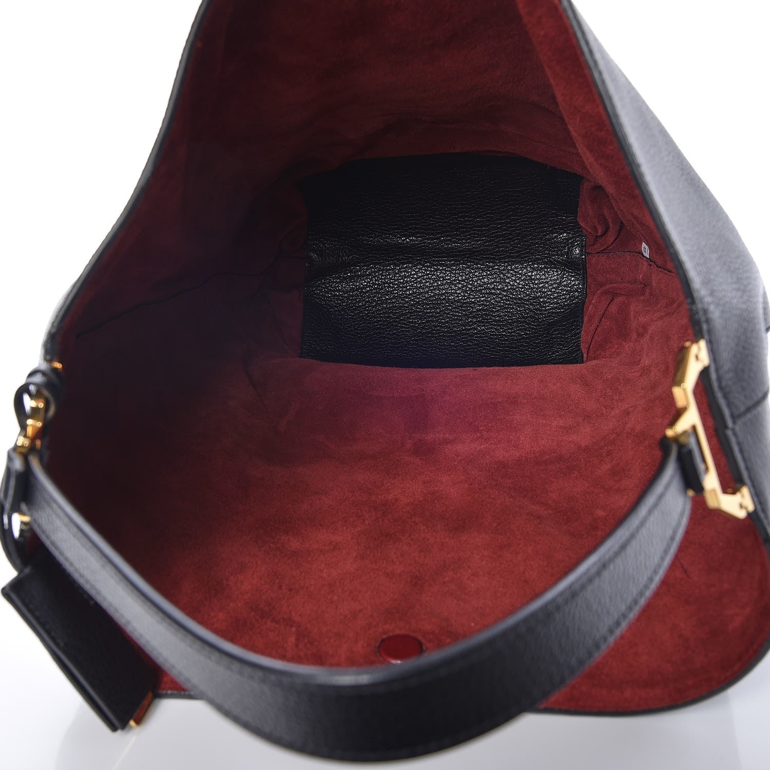 Miu Miu Goatskin Madras Bucket Bag Nero Black Porpora 6 of 10