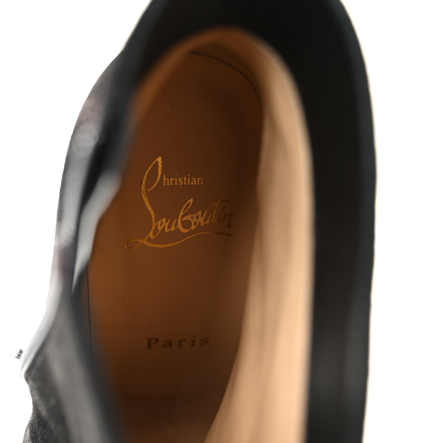 Christian Louboutin Veau Velours Eloise 100 Booty 37.5 Black 7 of 9