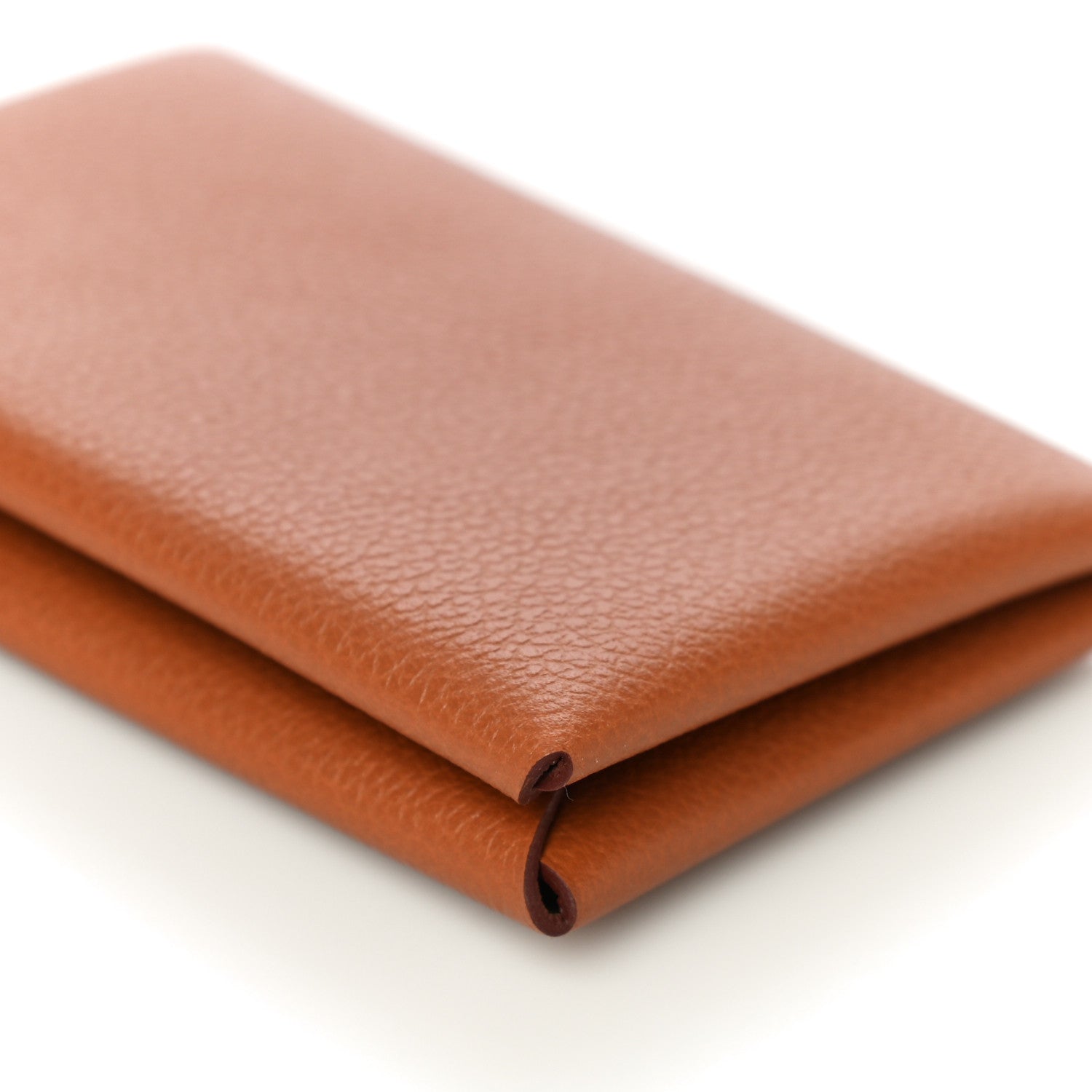 Hermes Evercolor Calvi Verso Card Case Gold Beige De Weimar 9 of 10