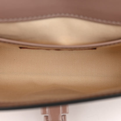 Valentino Garavani Vitello Monochrome Medium Rockstud Flip Lock Crossbody Bag Poudre 5 of 9