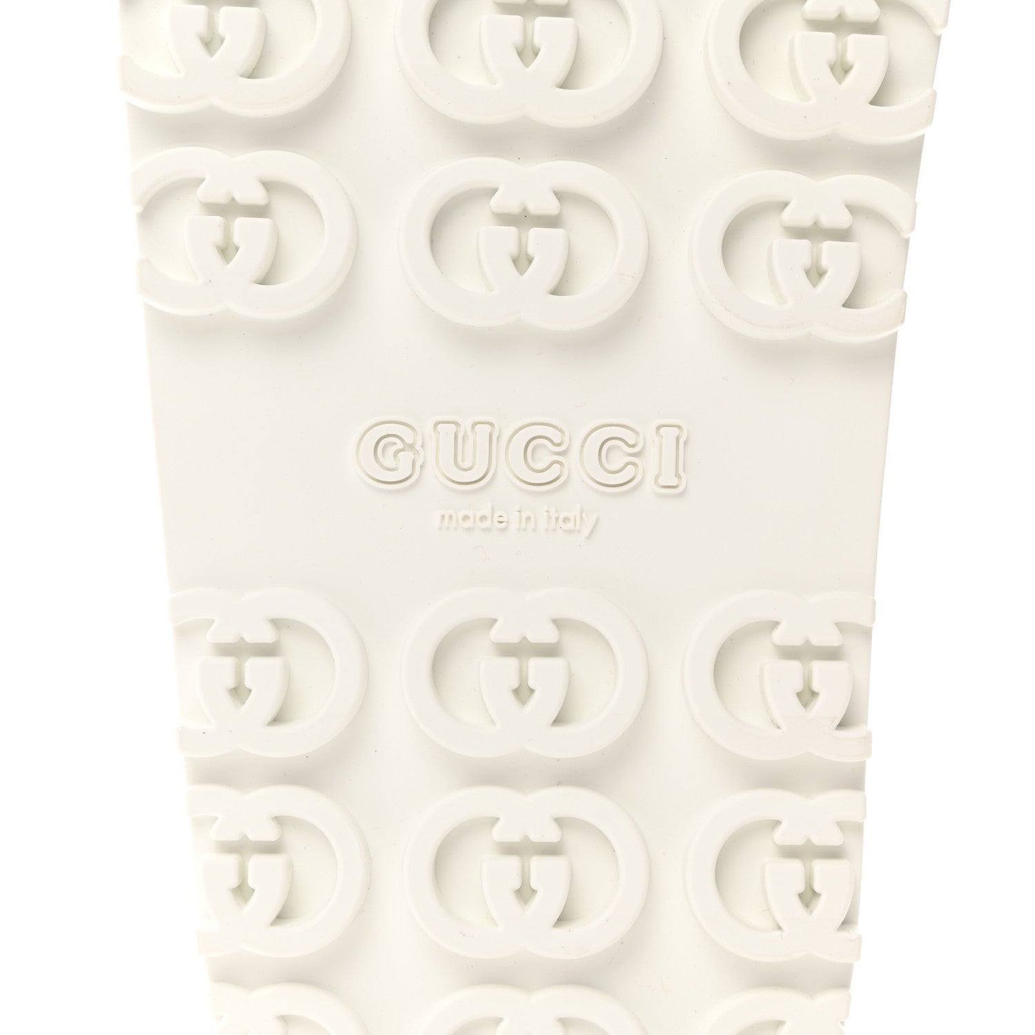 Gucci Glitter Rubber Womens Interlocking G Platform 42mm Slide Sandals 37 Silver 8 of 9
