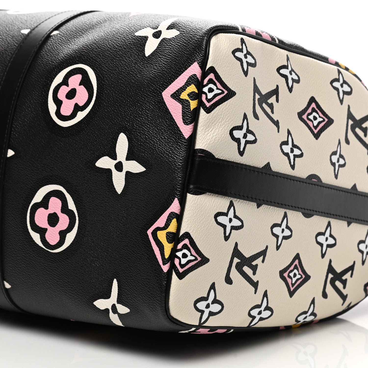 Louis Vuitton Monogram Giant Wild At Heart Keepall Bandouliere 45 Black 8 of 9