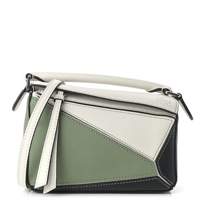 Loewe Calfskin Mini Puzzle Bag Soft White Rosemary 1 of 9