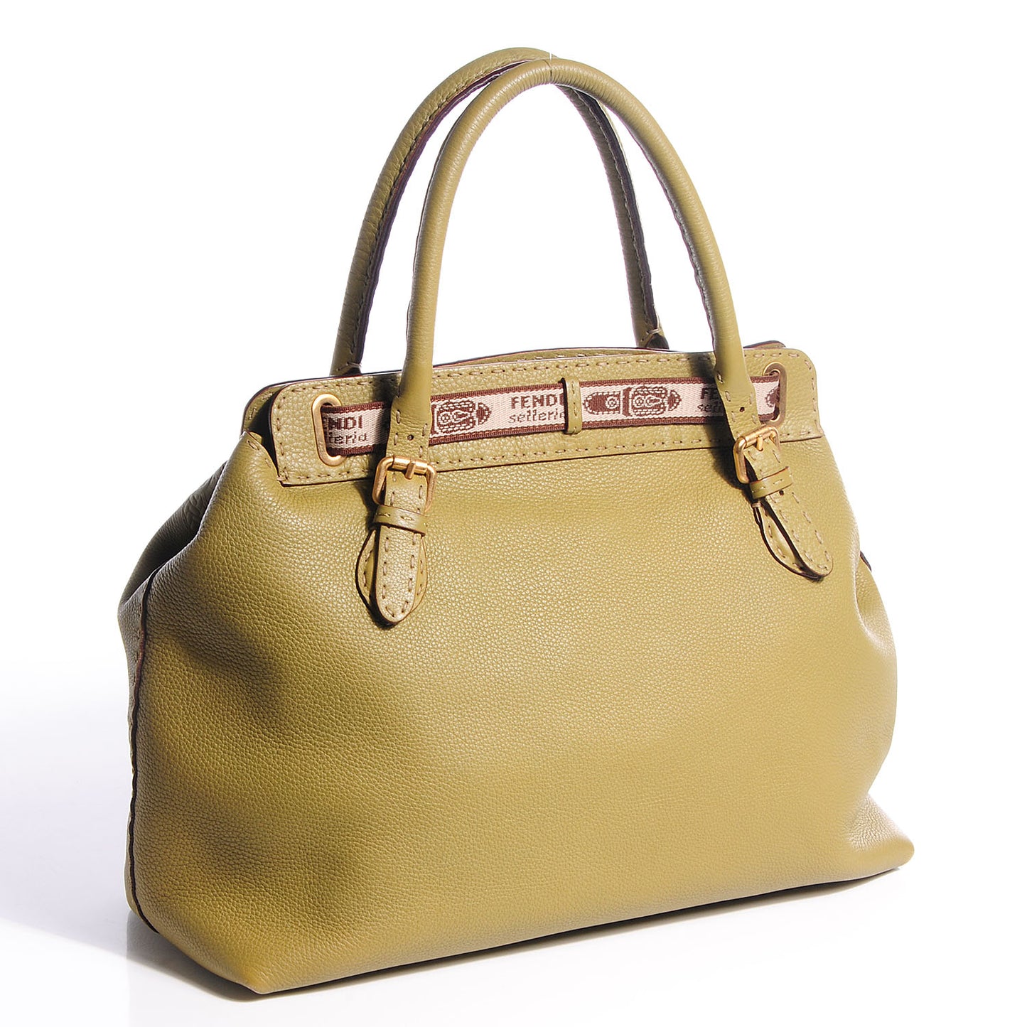 Calfskin Romano Selleria Large Villa Borghese Tote Muschio