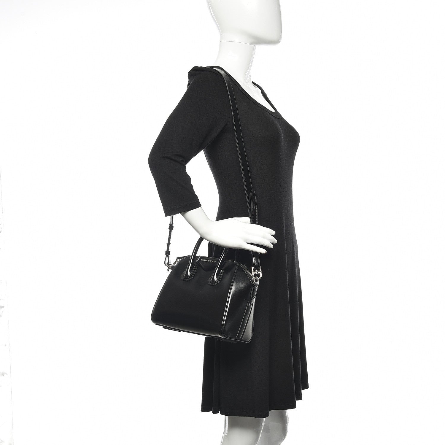 Givenchy Shiny Lord Calfskin Mini Antigona Black 2 of 11