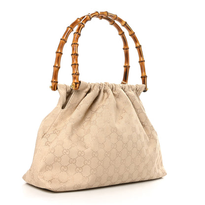 Gucci Monogram Bamboo Top Handle Bag 4 of 9