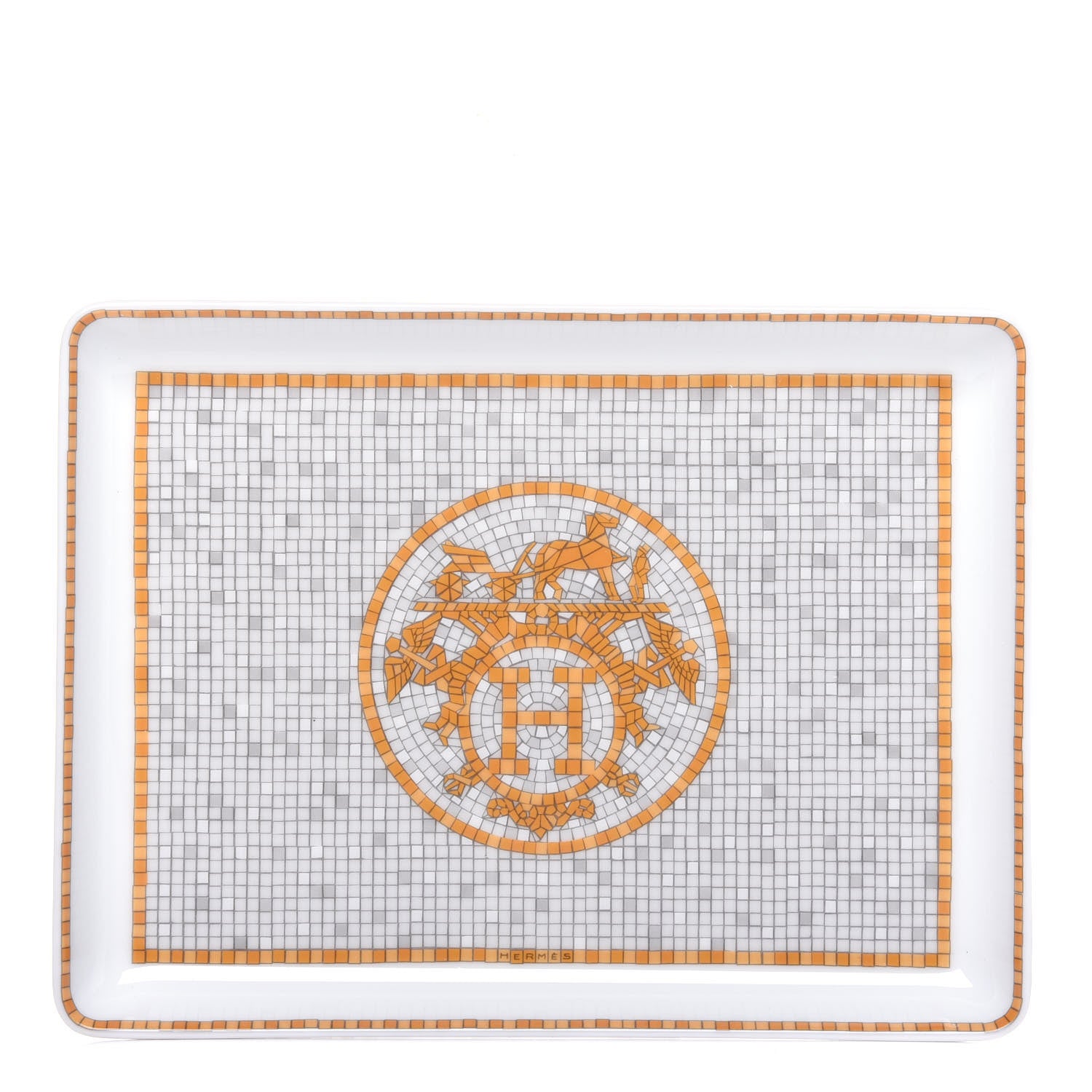 Hermes Porcelain Mosaique au 24 Sushi Plate 1 of 6