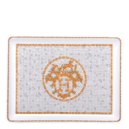 Hermes Porcelain Mosaique au 24 Sushi Plate 1 of 6