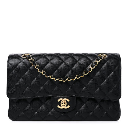 Chanel Caviar Quilted Medium Double Flap Black 1 of 10