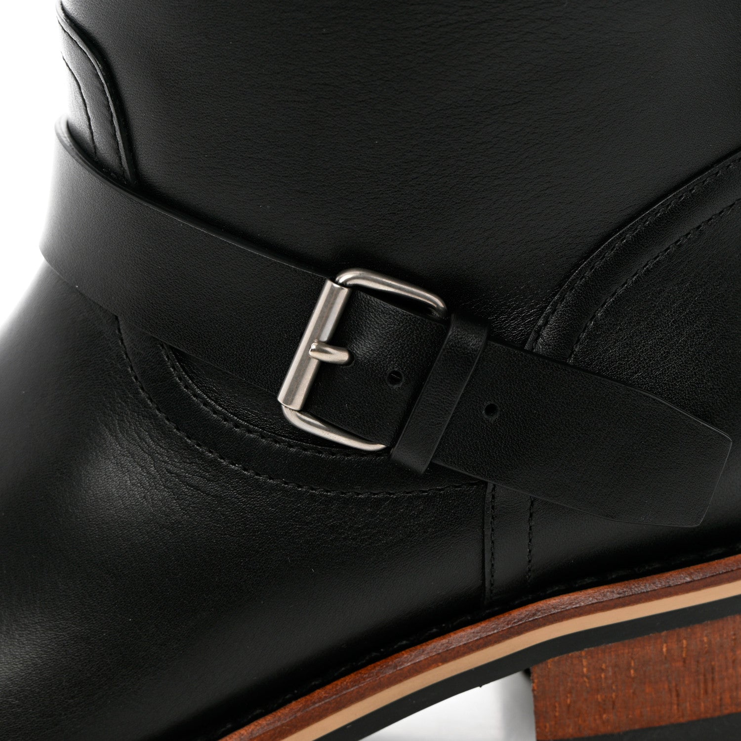 Christian Dior Calfskin Embossed Dior Quest 35mm Biker Boots 35 Black 16 of 16
