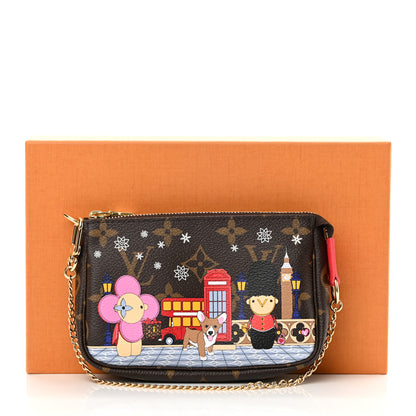 Louis Vuitton Monogram 2021 Christmas Animation London Mini Pochette Accessories Red 9 of 9
