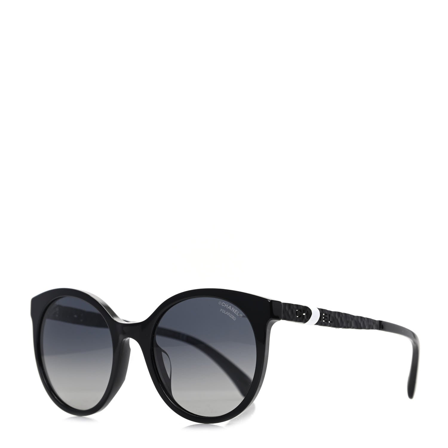 Chanel Acetate Metal Polarized Pantos Sunglasses 5440-A Black 1 of 9