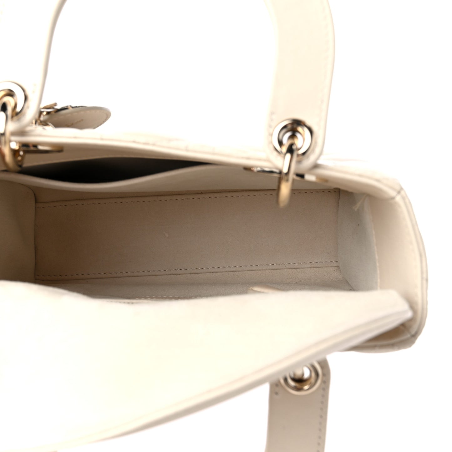 Lambskin Cannage Small My ABC Lady Dior Beige